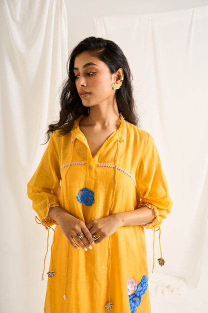 Neha Vora in Yellow Trifloral Tangle