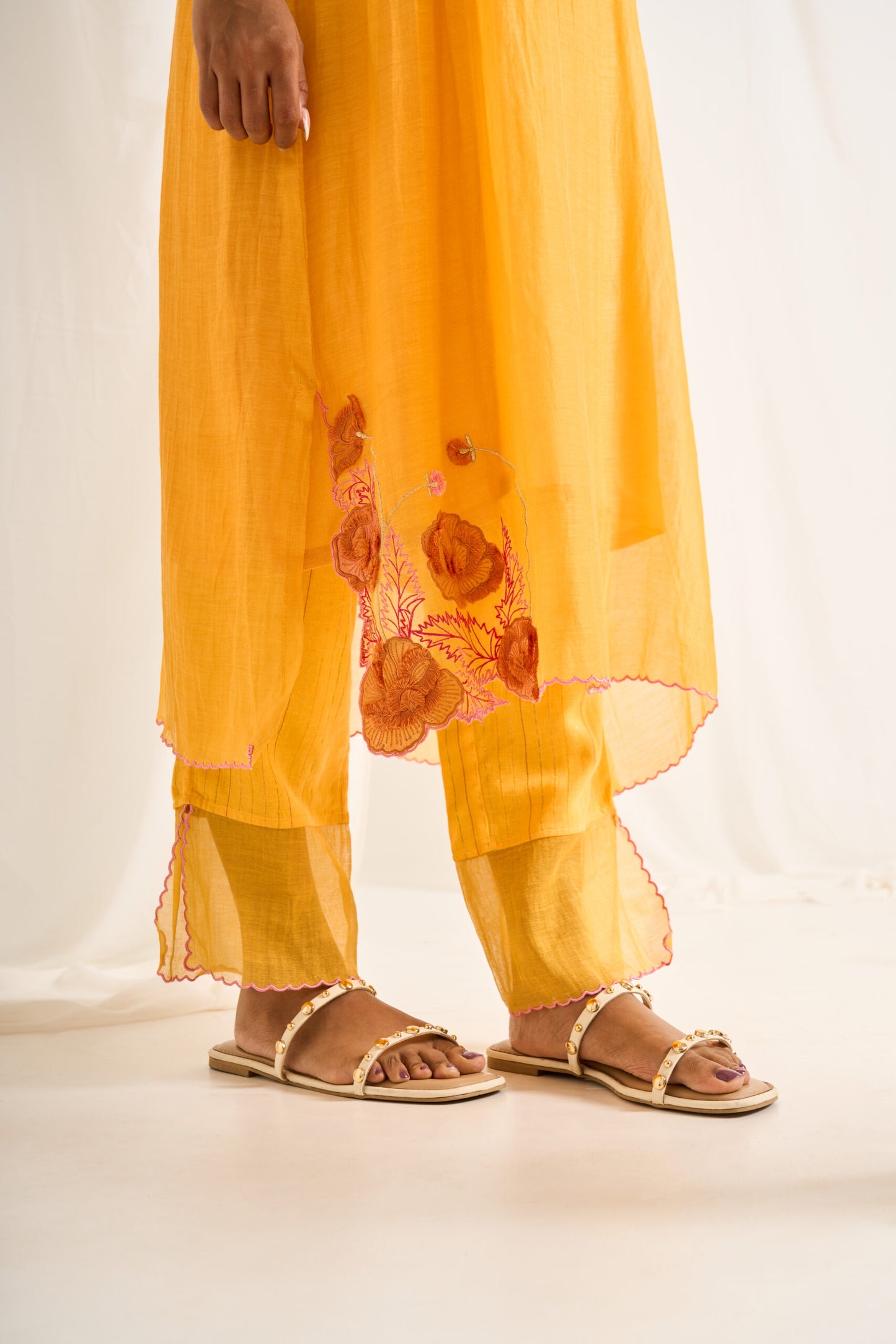 Garden Kurta Set in Yellow